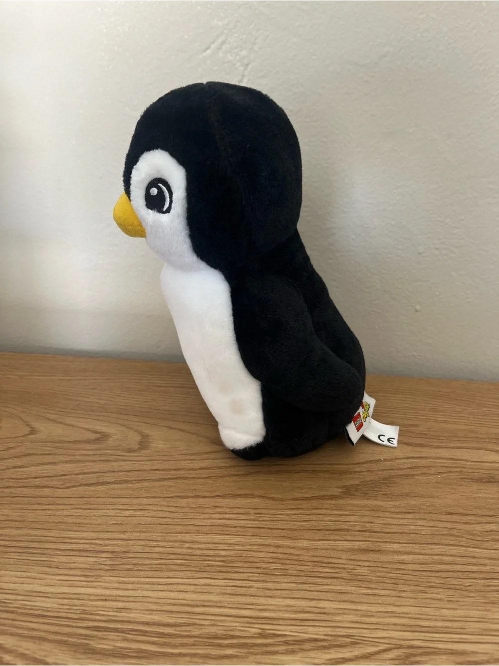LEGO Duplo Penguin Plush Stuffed Animal Vintage Black White Yellow Beak Bird